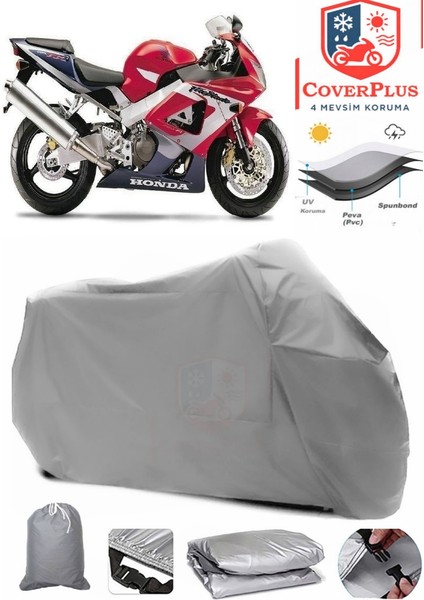 Honda Cbr 929 Rr Motor Brandası Gri Motorsiket Brandası Motor Örtüsü Çadır Su Geçirmez Motosiklet Kılıfı Motor Brandası