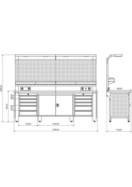Modüler Çalışma Tezgahı Se.36.18.33 modelleri