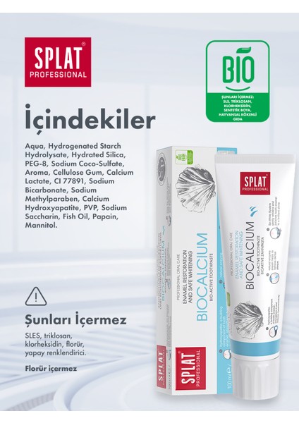 ​Splat Professional Biocalcium Diş Macunu 100ml Diş Minesi Bakımı modelleri