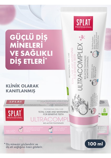 Ultra Complex Diş Macunu Koruyucu Etkiyle 100 ml Aromasız Hassas Dişler İçin