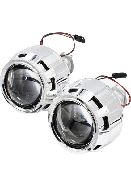 2,5 Inç Araba Farı H1 Xenon Lamba Evrensel Araba LED Farı Uzun ve Kısa Far Işığı Gümüş Lhd (Yurt Dışından)