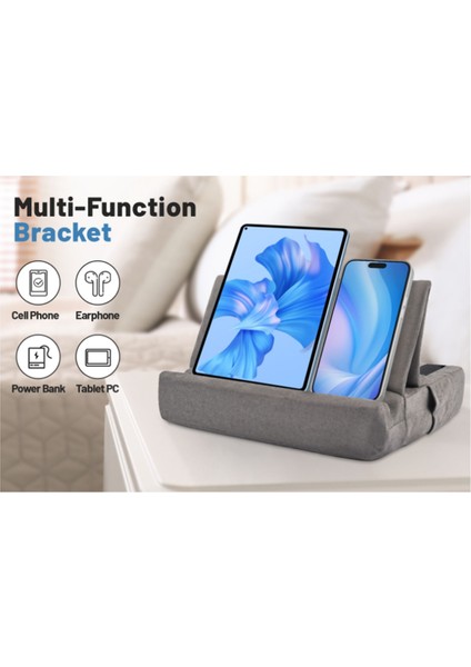 iPad Tutucu Için Depolama Alanlı Katlanabilir Tablet Yastık Standı (Yurt Dışından) fırsatları