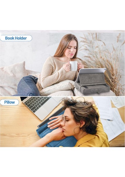 iPad Tutucu Için Depolama Alanlı Katlanabilir Tablet Yastık Standı (Yurt Dışından) indirimleri