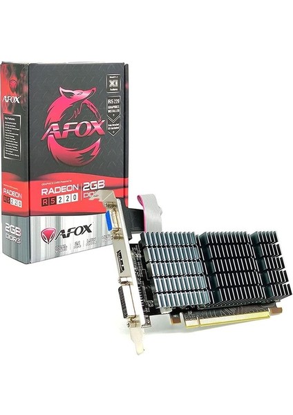 Afox Radeon R5 220 2gb 64BIT Ddr3 Pcı-Express 2.0 Ekran Kartı AFR5220-2048D3L4