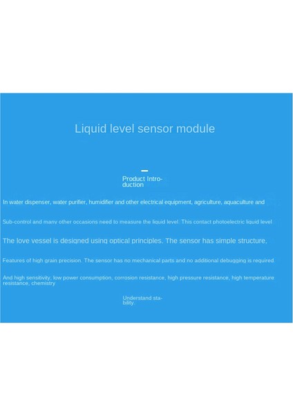 Sıvı Seviye Sensörü Sıvı Seviye Algılama Sensörü Su Seviyesi Izleme Sensörü Sensör Modülü (Yurt Dışından) modelleri