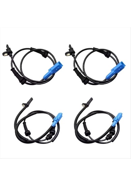 Citroen Peugeot 2008 I 301 Ön Arka Abs Tekerlek Hız Sensörü Için 4 Adet (Yurt Dışından)