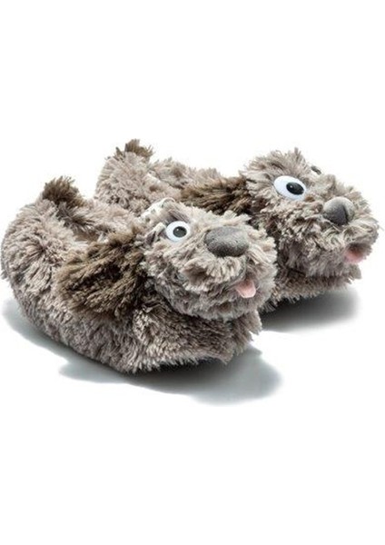 Malti Kadın,Garson Boy Hayvanlı Panduf Gri 33/38