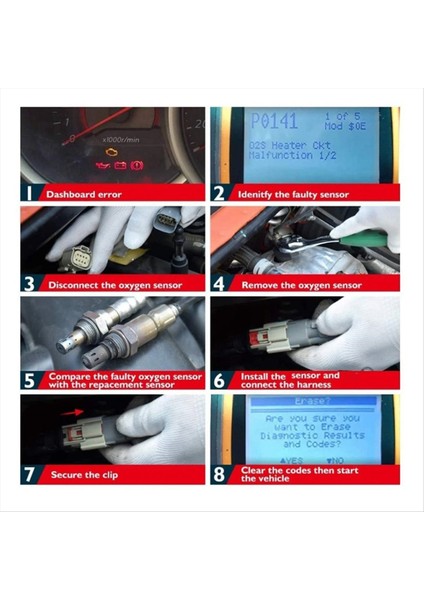 Mıtsubıshı 2006-2016 Için 1588A144 Lambda O2 Oksijen Sensörü 234-4114 (Yurt Dışından) fırsatları