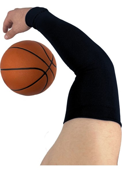 Asketbol Kolluğu-Fitness Kolluğu-Desdekli Kolluk-Voleybol Kolluğu 1 Çift Siyah