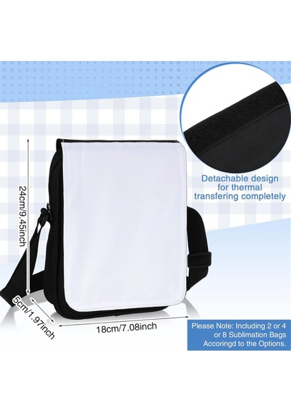 Adet Süblimasyon Çantalar Süblimasyon Çapraz Askılı Çantalar Süblimasyon Omuz Çantası Doğum Günü Için Süblimasyon Boş Çanta (Yurt Dışından) fiyatları