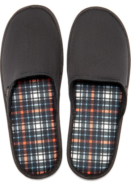 Ekose Erkek Ev Terliği Turuncu/Mavi 41/46