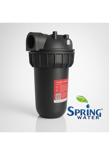 Housing - Sıcak Su Filtre Kabı (10 Inch / 1 Inch Bağlantı - 80°c Dayanımlı)