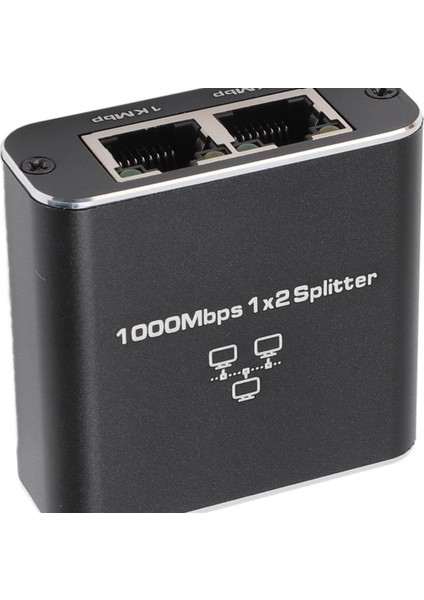 Ethernet Kablosu Ile Ethernet Bölücü 1000 Mbps 1 x 2 Splitter Adaptör indirimleri