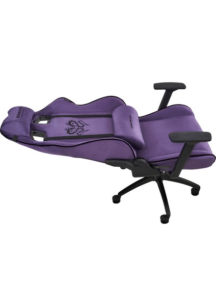 / Rio Plus Balerion Terletmez Kadife Kumaş Mor Gaming Oyuncu Koltuğu / 120 kg Taşır fiyatları