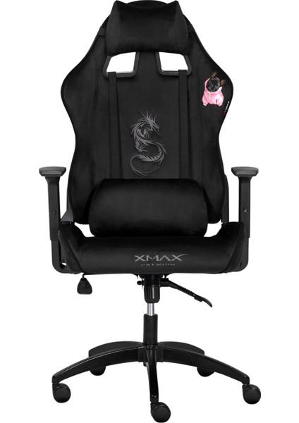 / Baskılı Rio Balerion Terletmez Kadife Kumaş Siyah Gaming Oyuncu Koltuğu / 120 kg Taşır fiyatları