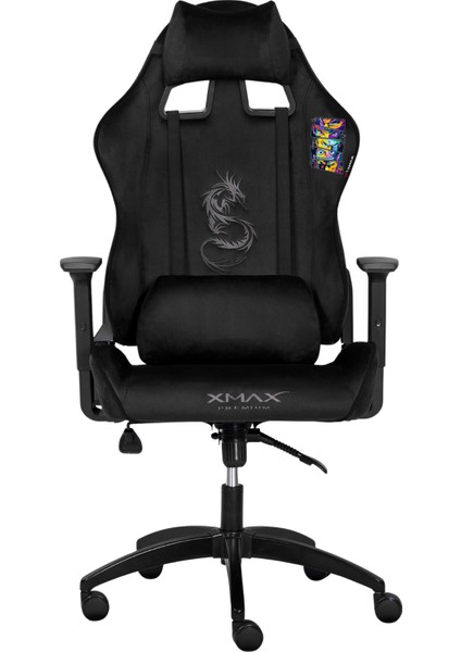 / Baskılı Rio Balerion Terletmez Kadife Kumaş Siyah Gaming Oyuncu Koltuğu / 120 kg Taşır fiyatları