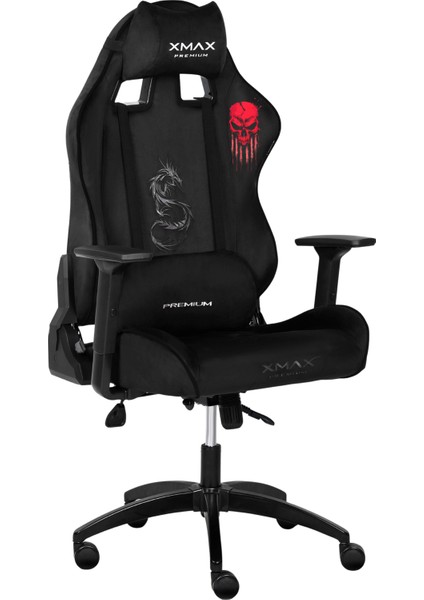 / Baskılı Rio Balerion Terletmez Kadife Kumaş Siyah Gaming Oyuncu Koltuğu / 120 kg Taşır fiyatları