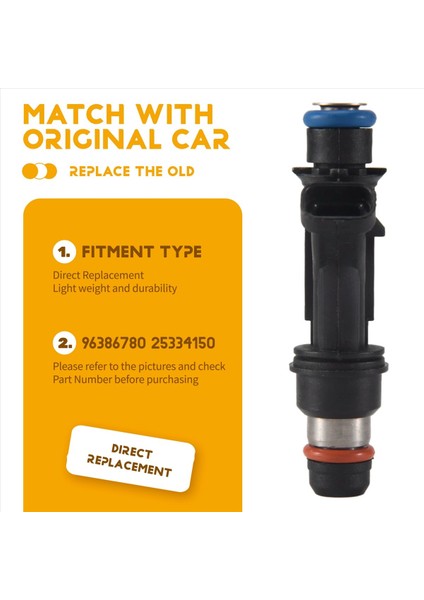 Chevrolet-Aveo 1.6l L4 Pontiac Wave 96386780 Için 4 Adet Yakıt Enjektörü (Yurt Dışından) indirimleri