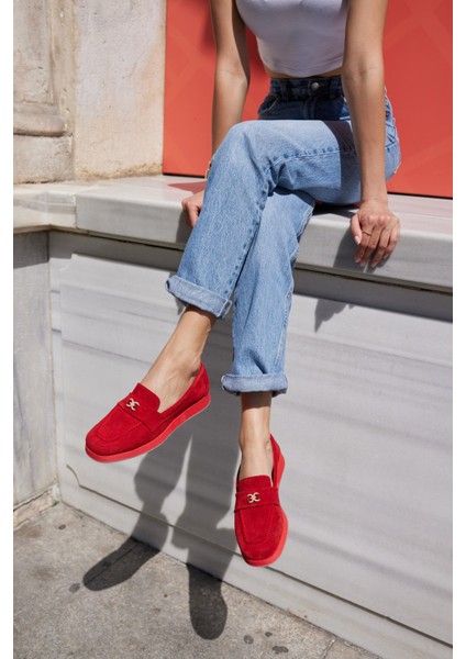 Lugo Kadın Kahve Gercek Suet Loafer Ayakkabi fiyatları