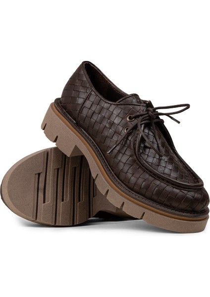 Kadın Kahverengi Hakiki Deri Günlük Ayakkabı - F2204MKHVC01 modelleri