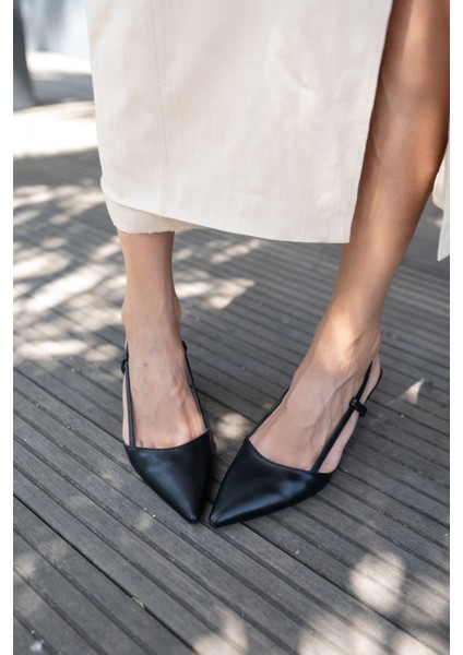 Leıla Kadin Siyah Topuklu Ayakkabi fırsatları
