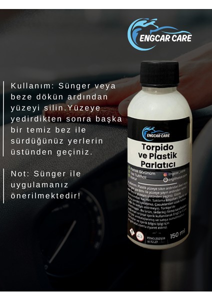Torpido Parlatıcı Süt 150ML Kokulu| Premium Plastik Parlatıcı Yenileyici| Yüksek Etkili fırsatları