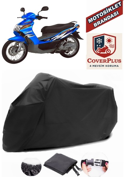 Yamaha Nouvo Motor Brandası Siyah Motorsiket Brandası Motor Örtüsü Çadır Su Geçirmez Motosiklet Kılıfı Motor Brandası