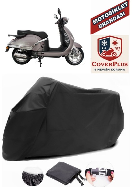 Mondial 150 Z-One Siyah Motorsiket Brandası Motor Örtüsü Çadır Su Geçirmez Motosiklet Kılıfı Motor Brandası