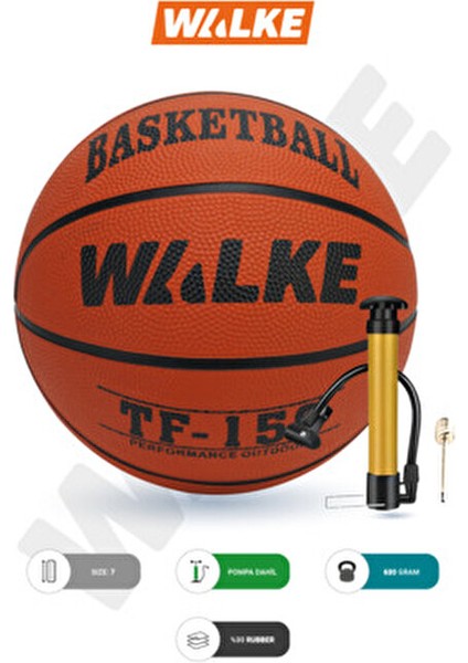 Basketbol Topu 7 Numara Premium Kalite Kauçuk ile Açık ve Kapalı Alan Kullanımı İçin