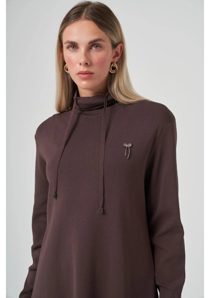 pantolonlu triko takim 1353 kahve