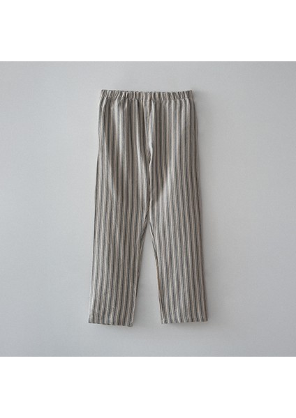 Ala Erkek Pijama Takımı %100 Organik Pamuk Keten Antrasit