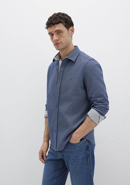 M Logo Nakışlı Lacivert Örme Gömlek 0211763-70718 fiyatları