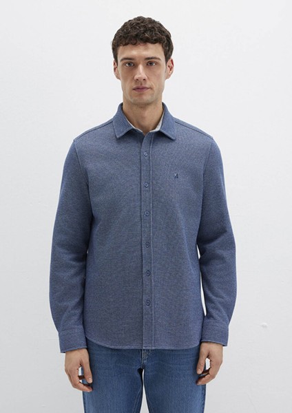 M Logo Nakışlı Lacivert Örme Gömlek 0211763-70718 modelleri