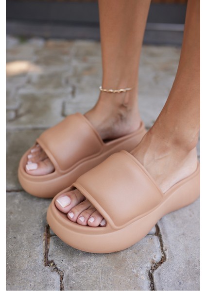 Mcgine Kadın Taba 5 cm Taban Yukseklık Plaj-Gunluk Kullanıma Uygun Eva Terlık modelleri