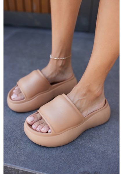 Mcgine Kadın Taba 5 cm Taban Yukseklık Plaj-Gunluk Kullanıma Uygun Eva Terlık