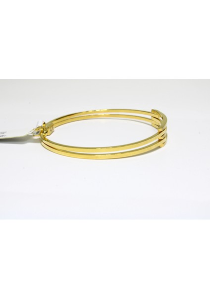 14 Ayar Altın 3 Sıralı Kaburga Kelepçe Bilezik 7.19 gr modelleri