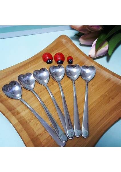 Dondurma Kaşığı Kalpli (6ADET)