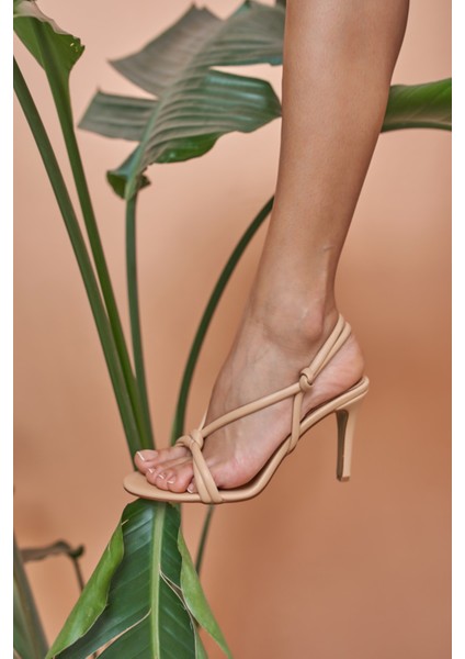 Alina Kadın Nude Topuklu Sandalet Ayakkabi fırsatları