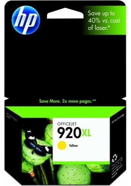 Hp 920XL Yellow Sarı Yüksek Kapasiteli Kartuş CD974AE