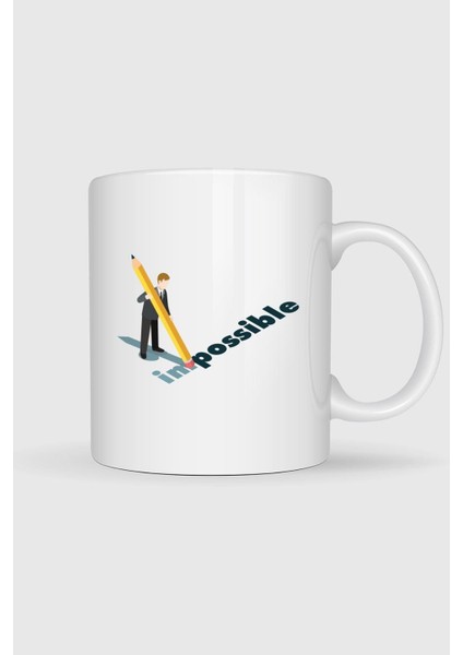 Impossible - Imkansız Tasarımlı Kupa Bardak