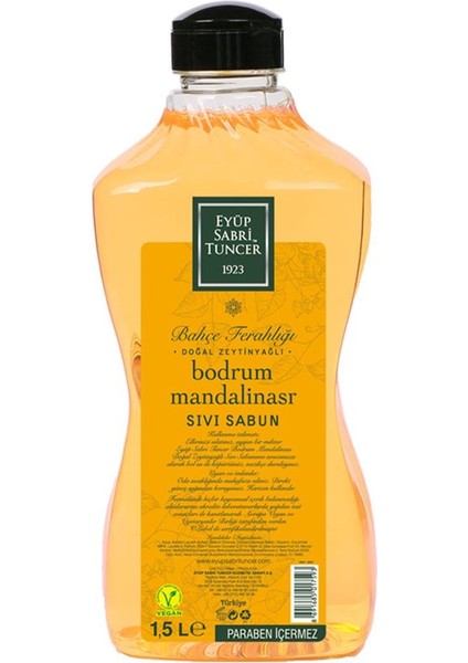 Eyüp Sabri Tuncer 1,5lt Bodrum Mandalinası Sıvı Sabun Zeytinyağlı