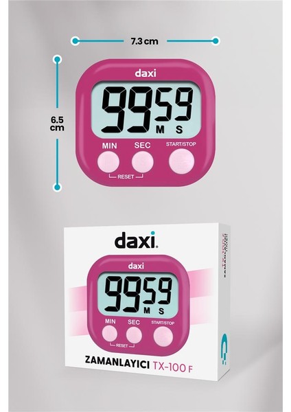 Daxi TX-100 Fuşya Kronometre fiyatları