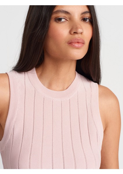 Bisiklet Yaka Triko Bluz