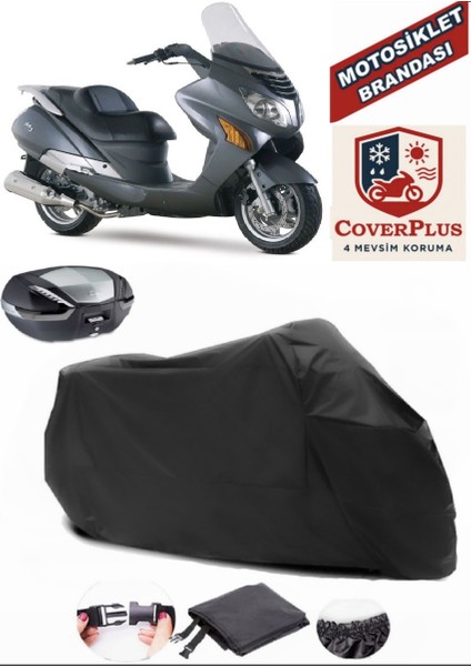 Hyosung Ms3 250 Motor Brandası Siyah Arka Çanta Uyumlu Motorsiket Brandası Motor Örtüsü Çadır Su Geçirmez Motosiklet Kılıfı Motor Brandası