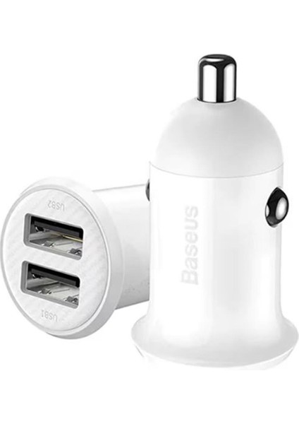 Baseus Ccallp-02 Grain Pro Araç Içi Şarj Cihazı Beyaz