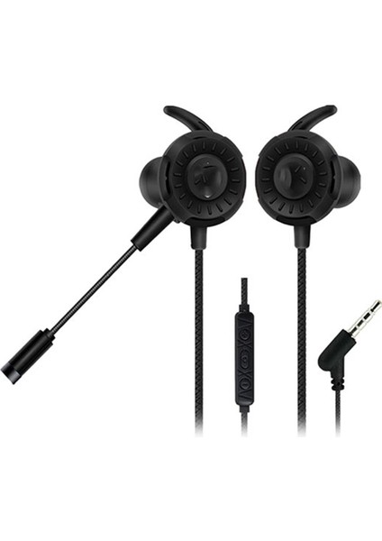 Hytech Hy-Gk1 3,5 Oyuncu Esnek Mikrofonlu Siyah Kulakiçi Kulaklık