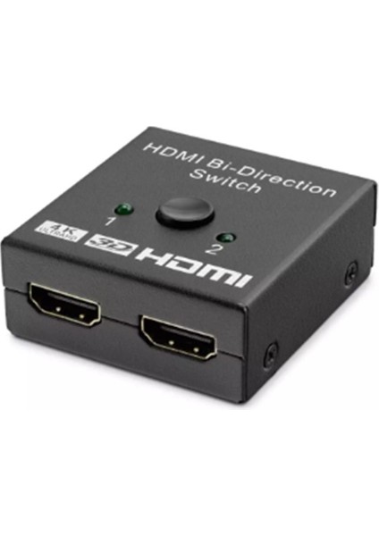 Hadron HDX1296 2 Port HDMI Switch 2giriş 1çıkış Bi-Direction 4K Ultra Hd ve 3D HDMI 1.4 - 2.0 Uyumlu