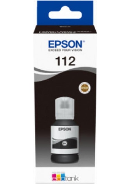 Epson 112 Black Siyah Şişe Mürekkep C13T06C14A