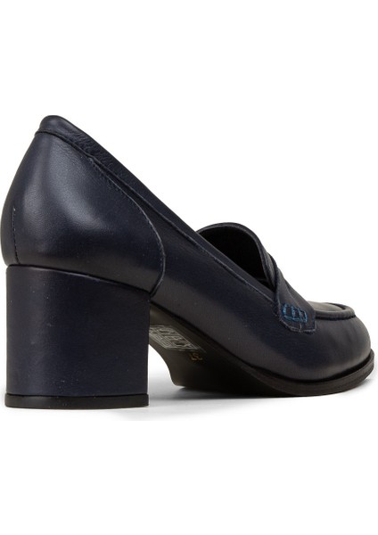 Kadın Hakiki Deri Lacivert Topuklu Makosen - A3440ZLCVM01 fiyatları