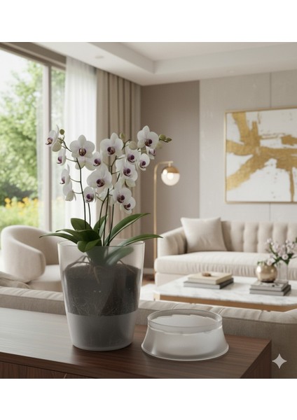 Ayaklı Standlı Orkide Saksı – Burgu Desenli, Şık ve Dekoratif Tasarım modelleri